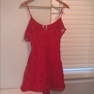 Red lace pacsun dress